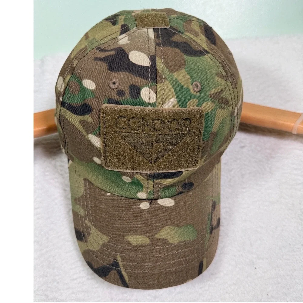 Condor Tactical Team Cap MultiCam Camo Ripstop Adjustable Patch Hat